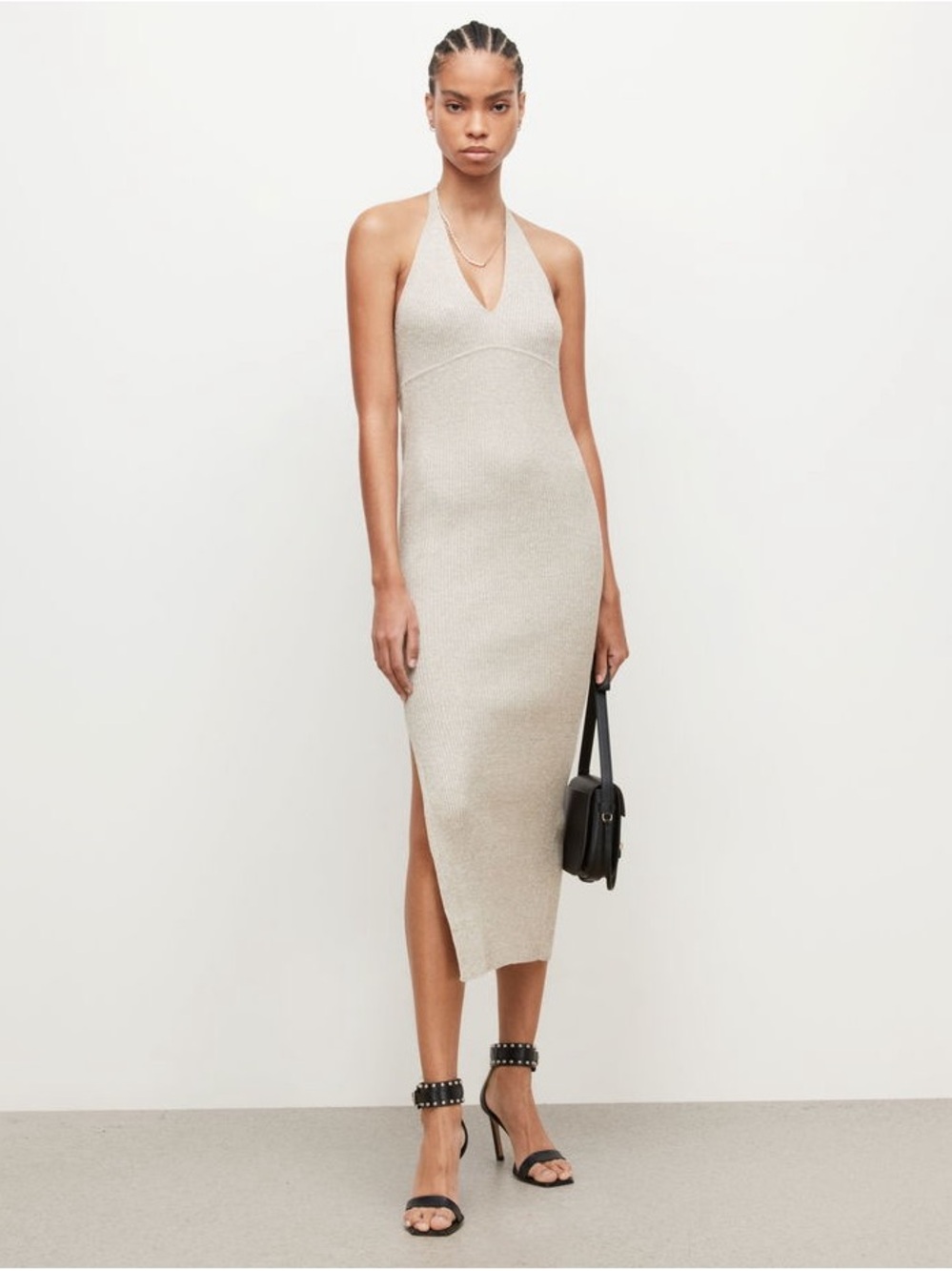 AllSaints Lexi Halter Neck Dress